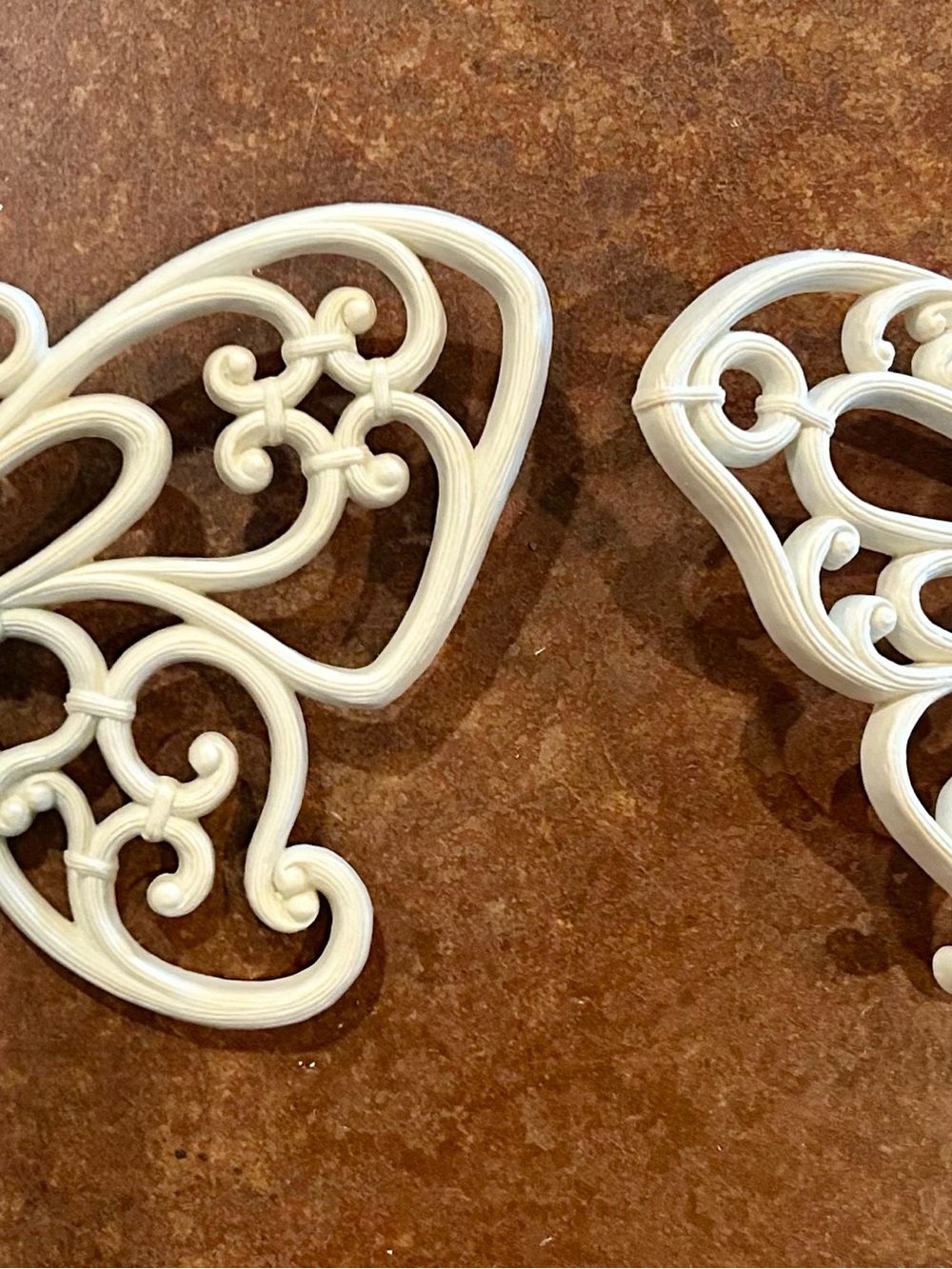 Homco White Decorative Butterfly Wall Accents - Set of 2
